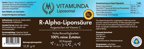 Liposomale R Alpha Lipons Ure Kapseln Vitamunda