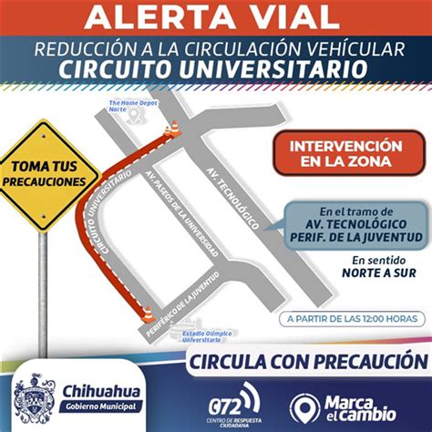 Alerta Vial Toma Precauci N Por Intervenci N En Circuito Universitario