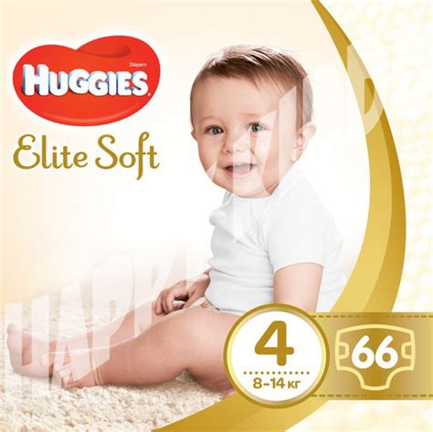 Подгузники Huggies Elite Soft 4 (8-14 кг) MEGA PACK, 66 шт., цена 449 ...
