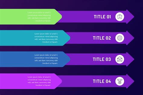 Premium Vector Arrows Infographic Template For Presentation