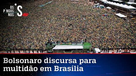 Em Brasília Bolsonaro diz que PT não volta e chama população para as