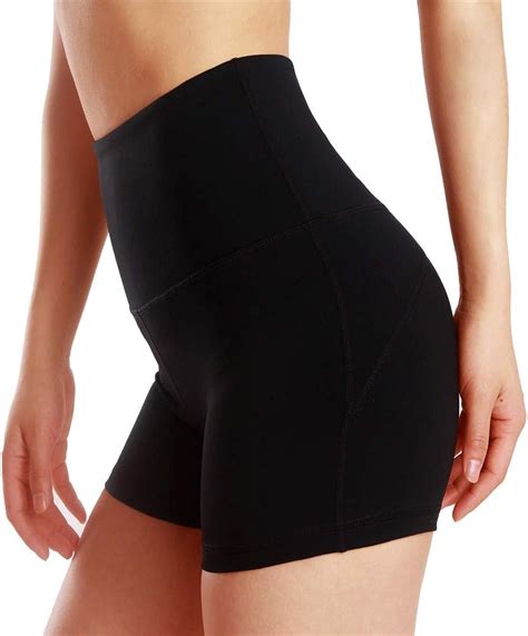 Bddm Damen Kurze Sporthose Blickdicht High Waist Radelhose Yoga Shorts