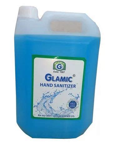 Alcohol Based Hand Sanitizer 5 Ltr Liquid Glamic At Rs 1200 Piece