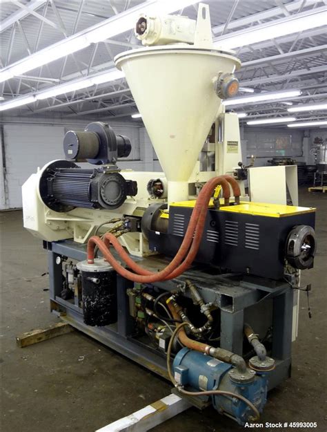 Used Cincinnati Milacron Mm Conical Twin Screw Extruder Model E