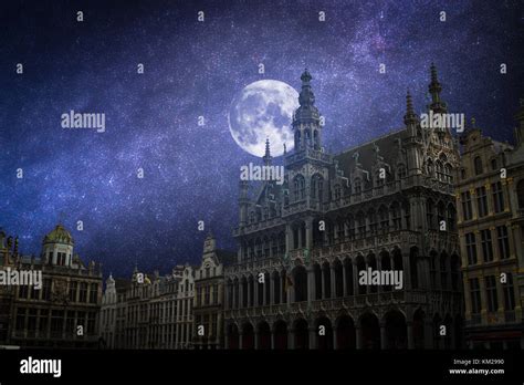 Grand Place The Historic Square In The Center Of Brussels The Stars