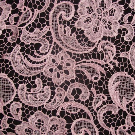 Venice Embroidered Dusty Rose Lace Fabric For Wedding Lace Etsy