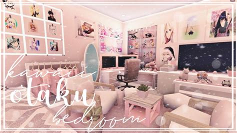 Roblox Bloxburg Kawaii Otaku Bedroom L Tour Speedbuild Youtube