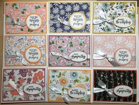 Stampin Up Dsp And Sentiment Easy Cards To Make A Stack Quickly