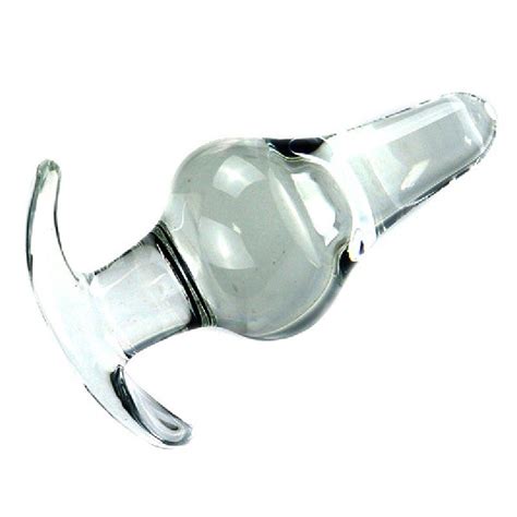 Clear Glass Anal Plugs Q CHASTITYGO