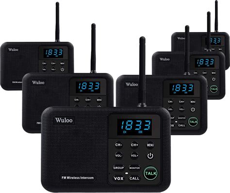 Wuloo Interphones sans fil pour la maison Portée de 3 6 km 22