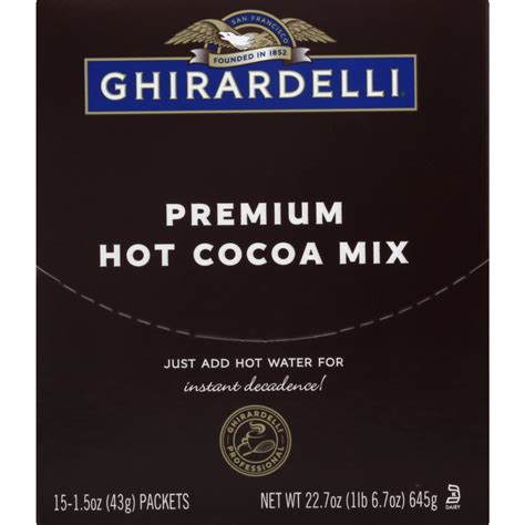 Ghirardelli Hot Cocoa Mix Premium Fig App