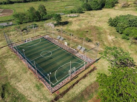 Outdoor futsal, soccer court | Premium Photo