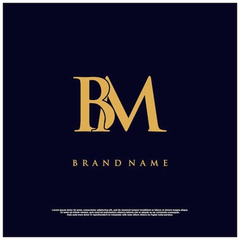 Premium Vector Luxury Modern Combination Bm Or Mb Abstract Vector Logo