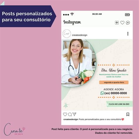 Post Para Instagram Para Nutricionistas Arte Digital Elo7