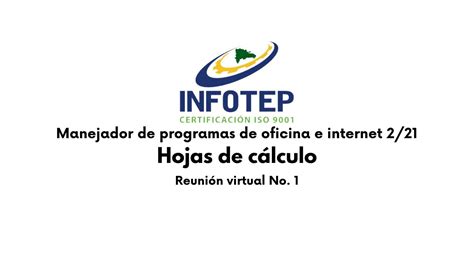 INFOTEP ICAP Manejador De Programas De Oficina E Internet 2 21