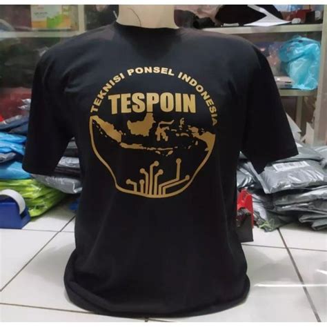 Jual Kaos Baju Distro Teknisi Ponsel Tespoin Polos Custom Indonesia