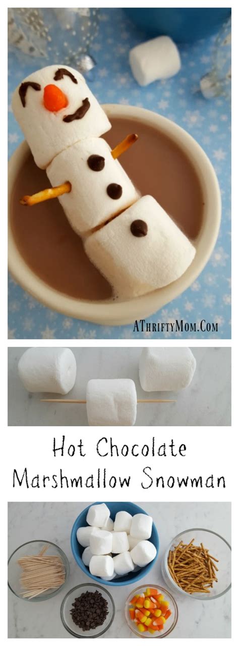 Hot Chocolate Marshmallow Snowman Snow Day Treat