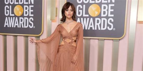 ICYMI Jenna Ortega Wore A Chefs Kiss Pleated Nude Fit To The 2023