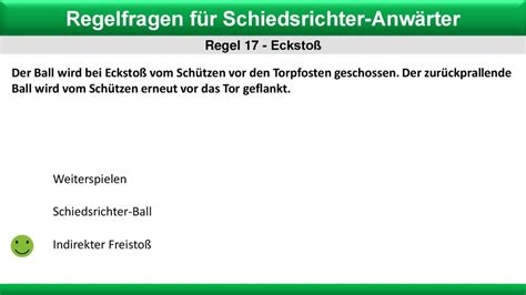 Regelfragen für Schiedsrichter Anwärter ppt herunterladen