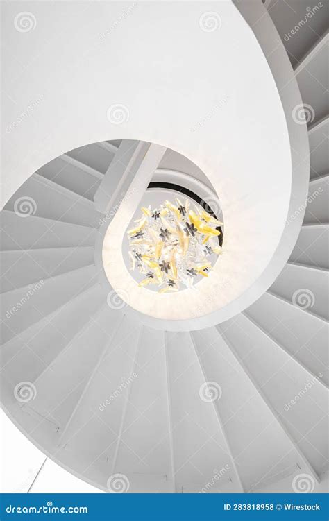 Modern Looking Spiral Staircase Stock Photo - Image of staircase ...