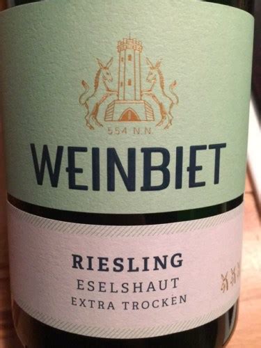 Weinbiet Eselshaut Riesling Extra Trocken Vivino US