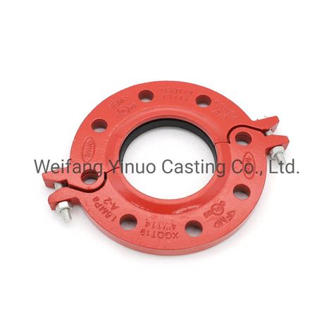 Ductile Iron Grooved Split Flange Pn 16 Or ANSI Class 150 For Fire