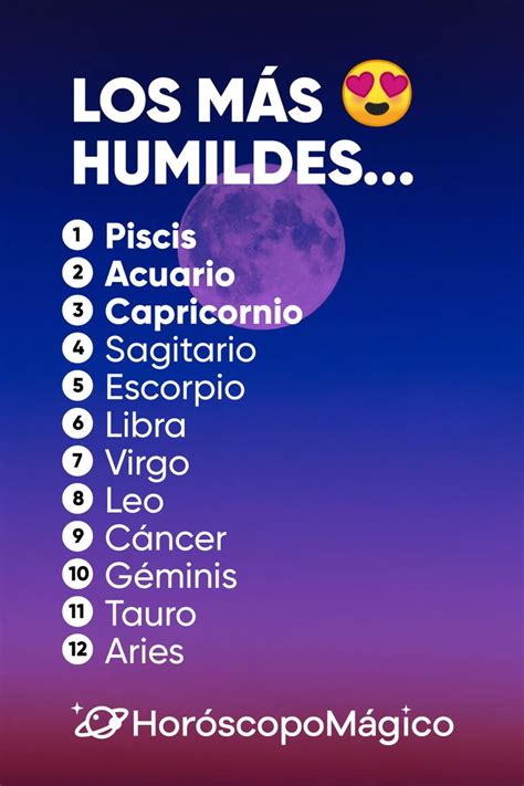 Los signos más Humildes Signos del zodiaco fechas Signos Signos