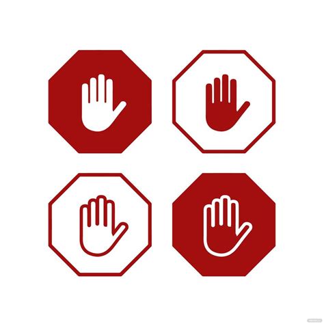 Stop Hand Vector In Illustrator  Eps Png Svg Download