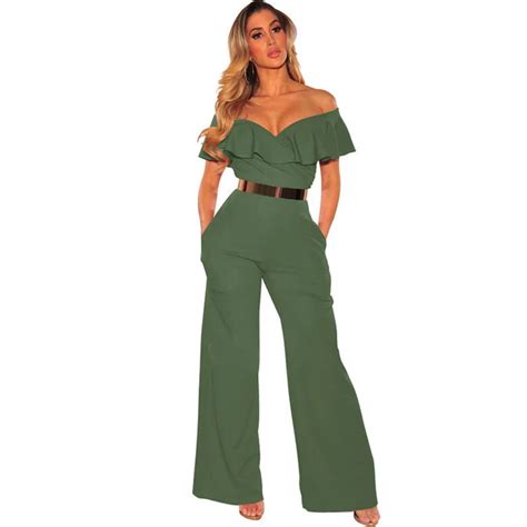 Buy Summer Off Shoulder Formal Jumpsuits Rompers For