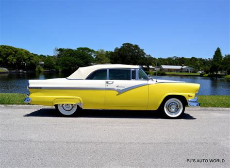 Ford Fairlane Convertible 1956 Yellow For Sale M6pc114764 1956 Ford