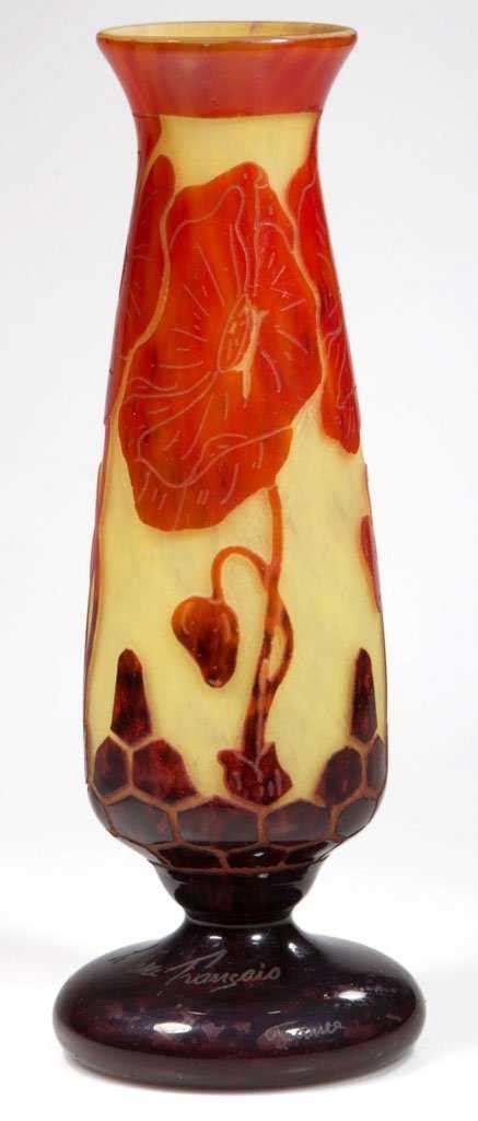 French Schneider Le Verre Francais Cameo Vase