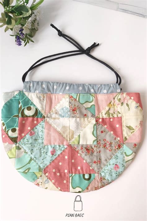 Free Sewing Pattern For Drawstring Project Bag Chironagata