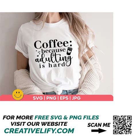 Coffee Because Adulting Is Hard Svg Mom Coffee Svg Funny C Inspire