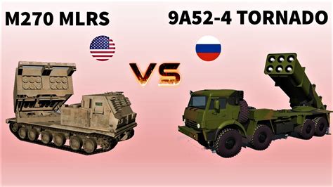 M270 MLRS vs 9A52-4 Tornado | Comparison between two Multiple Rocket ...