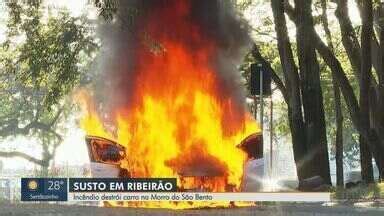 Jornal da EPTV 1ª Edição Ribeirão Preto Incêndio destrói carro no