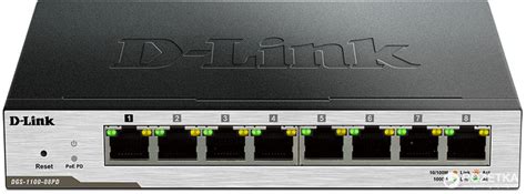 PoE-коммутатор D-Link DGS-1100-08PD гигабитный (DGS-1100-08PD) – фото ...