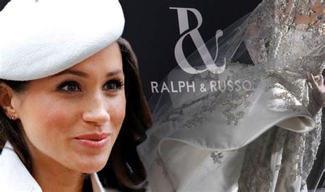 Meghan Markle Tipped To Wear Ralph And Russo Wedding Dress Royal News Uk