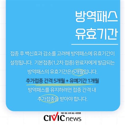 6일부터 방역패스 적용 시설 확대 비수도권 사적 모임 8인까지 Civicnews시빅뉴스