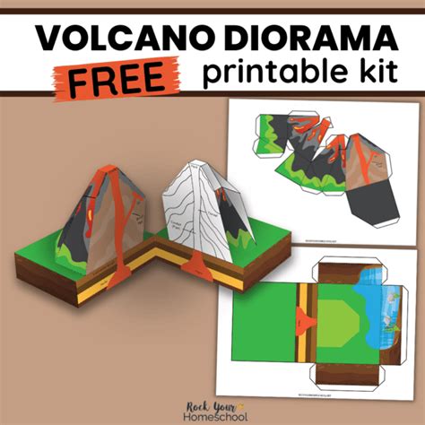 Volcano Diorama Kit: How to Use for Science Fun (Free)