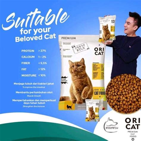 Jual Makanan Kucing Adult Merk Ori Cat Kemasan Frespack 1 Kg Ikan Di