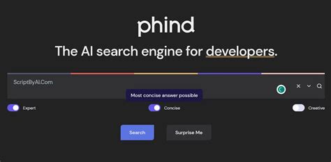 Ai Driven Search Engine For Developers Phind