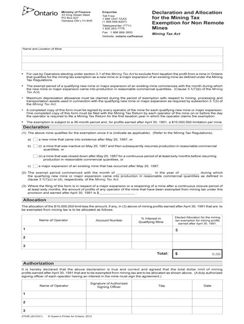 Fillable Online Forms Ssb Gov On Declaration And Allocation For The