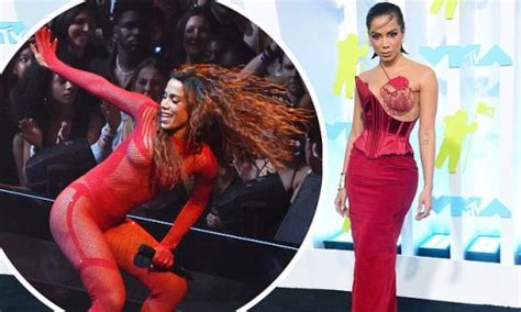 Anitta Sizzles In Red Hot Gown As She Wins Best Latin And Then Slips