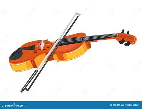 Violino Curva No Fundo Branco Ilustra O Do Vetor Ilustra O De