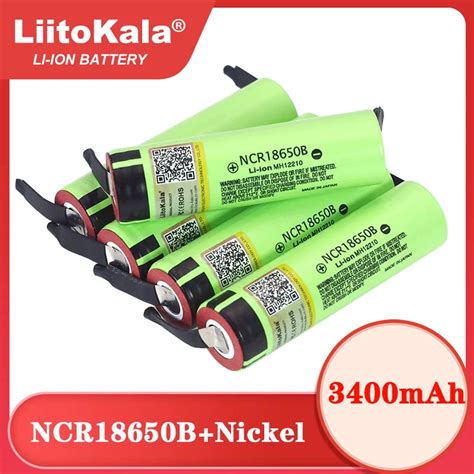 Liitokala Batterie Li Ion Rechargeable 18650 3 7v 3400mah