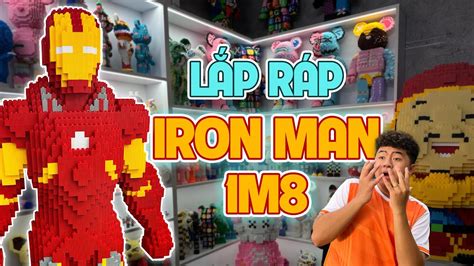 Cả nhóm LĂN LÊ BÒ LẾCH để lắp ráp IRON MAN cao 1m8 Phan Trần Vĩ YouTube