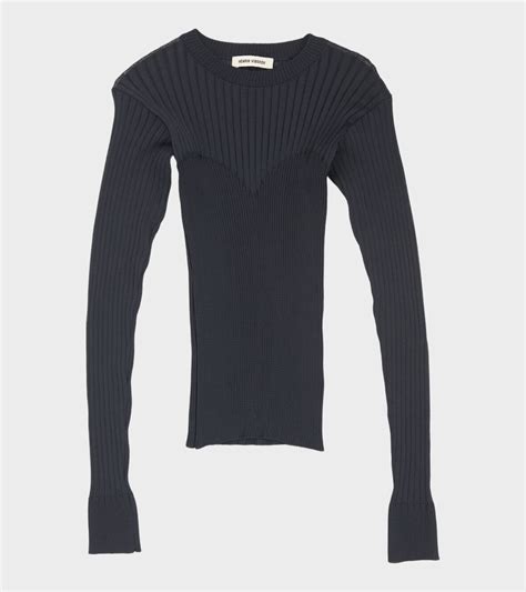 Dr Adams Henrik Vibskov Bell Knit Blouse Navy