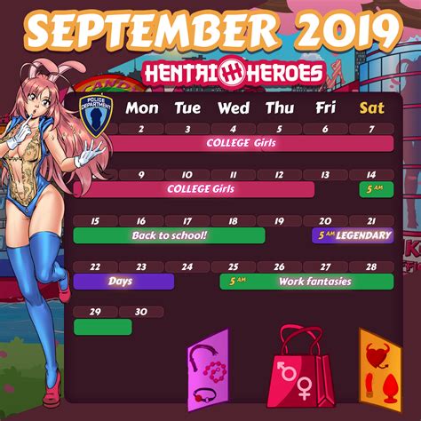 Calendar September 2019 Announcements Hentai Heroes