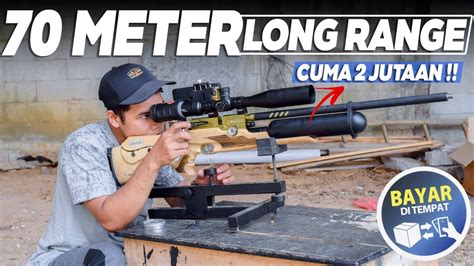 BOCAP TERBARU TES LONG RANGE 70 METER HARGA SENAPAN ANGIN PCP BOCAP