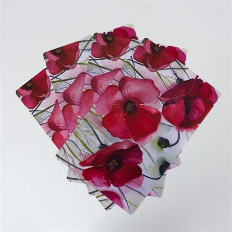 Сервировочная салфетка Х-048, 26х41см, Маки